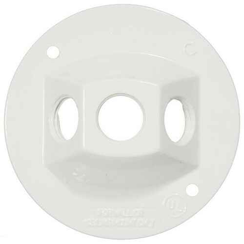 Morris 36842 Three Hole Powder Coated Cover with Closure Plugs