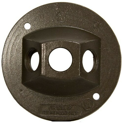 Morris 36844 Three Hole Powder Coated Cover with Closure Plugs