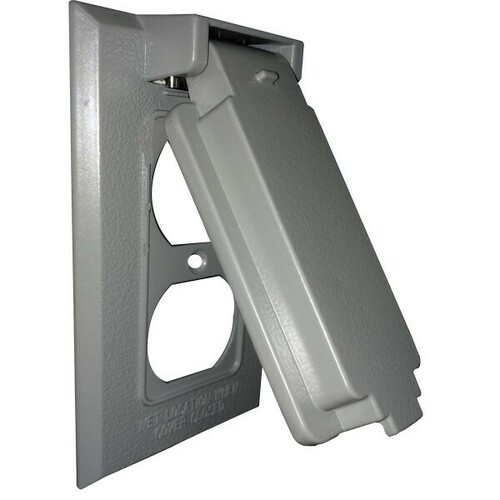 Morris 37120 Weatherproof Easy-Mount Duplex Receptacle Cover