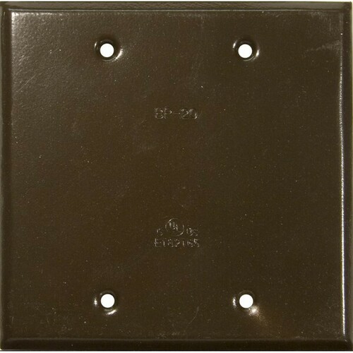 Morris 37264 Weatherproof Powder Coated Two Gang Cover