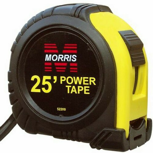 Morris 52200 High-Vis Neon Yellow Tape Measure for Clear Reading