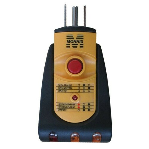 Morris 59090 GFCI Receptacle Tester for Electrical Work