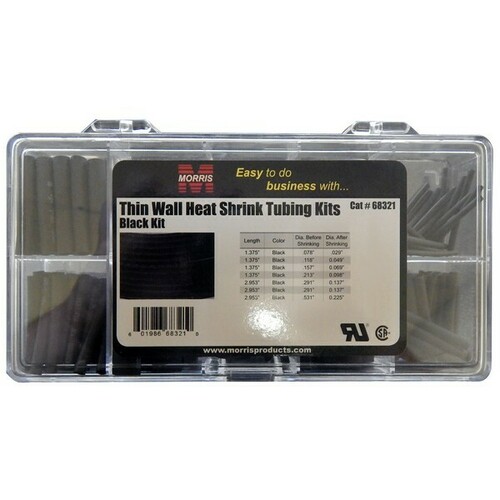 Morris 68321 Heat Shrink Tubing for Electrical Insulation Color Coding