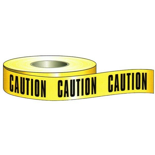 Morris 69000 High-Vis Classic Barricade Caution Tape for Clear Warnings