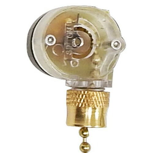 Morris 70010 Ceiling Pull Chain Switch for Lights or Fans