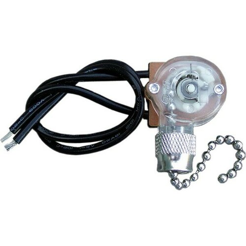 Morris 70020 Ceiling Pull Chain Switch for Lights or Fans
