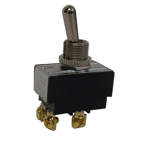 Morris 70100 Heavy-Duty DPST Toggle Switch for Control Panels and Equipment