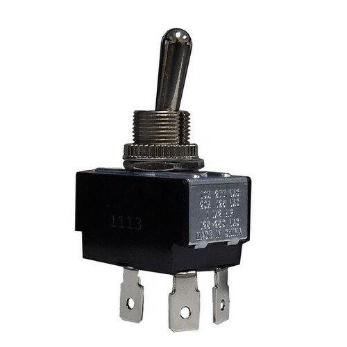 Morris 70101 Heavy-Duty DPST Toggle Switch for Control Panels and Equipment