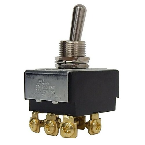 Morris 70301 Durable Brass and Nickel Plated Multi-Pole Toggle Switches
