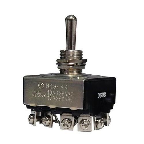 Morris 70306 Durable Brass and Nickel Plated Multi-Pole Toggle Switches