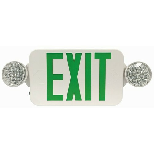 Morris 73052 LED Energy Saving Exit Sign Emergency Light Combo