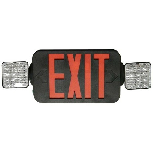 Morris 73443 LED Energy Saving Exit Sign Emergency Light Unit, Compact Design