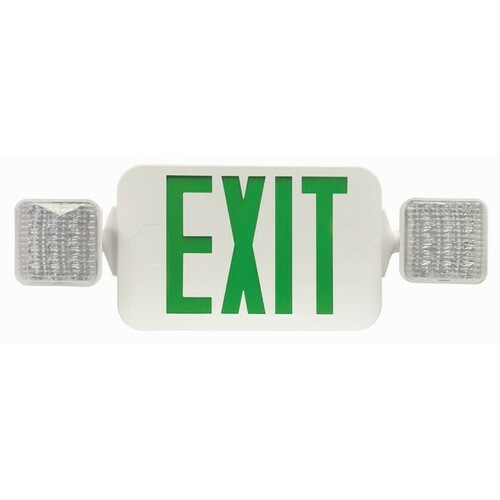 Morris 73444 LED Energy Saving Exit Sign Emergency Light Combo Unit