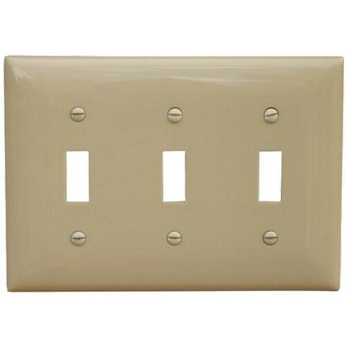 Morris 81030 3 Gang Wall Plate Toggle Switch - Value Edition