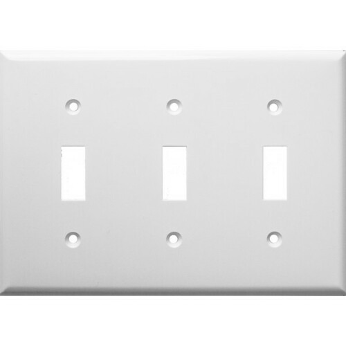 Morris 81031 3 Gang Wall Plate Toggle Switch - Value Pack
