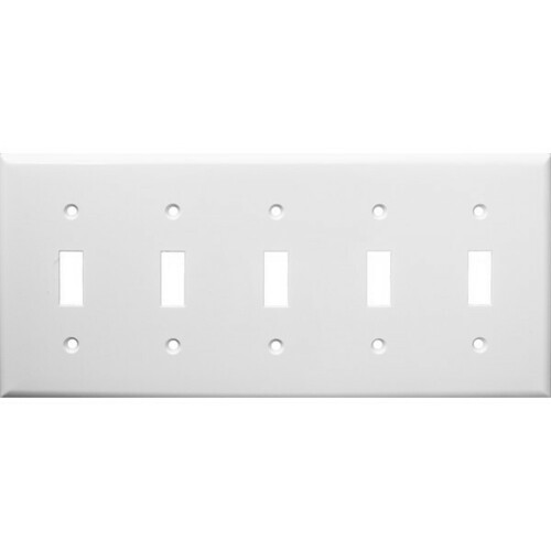 Morris 81051 5 Gang Toggle Switch Wall Plate