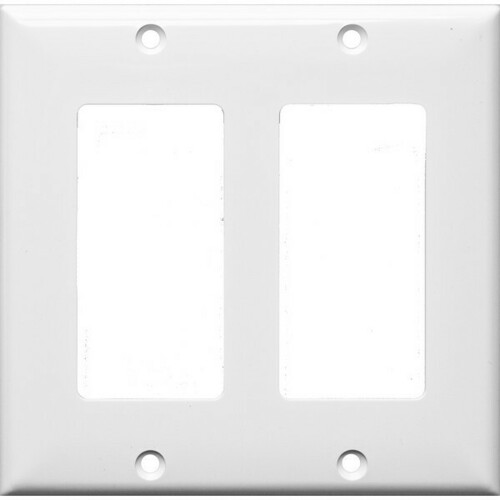 Morris 81121 Decorative GFCI 2 Gang Wall Plate - Sturdy and Attractive