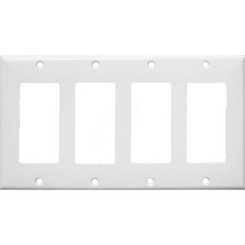 Morris 81141 Decorative GFCI 4 Gang Wall Plate - Great Value