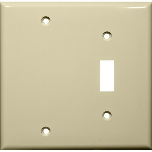 Morris 81210 Classic Lexan Wall Plates 2 Gang Toggle Blank