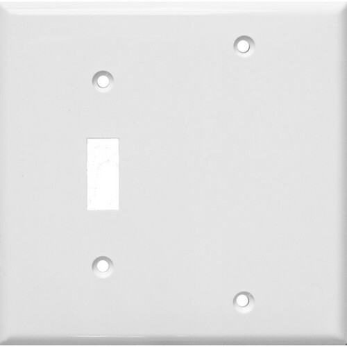 Morris 81211 Classic Lexan Wall Plates 2 Gang 1 Toggle 1 Blank.