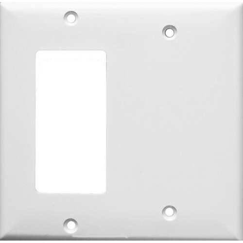 Morris 81221 Durable Lexan Wall Plates 2 Gang GFCI Blank