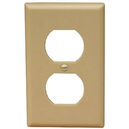 Morris 81410 Impact Resistant 1 Gang Duplex Receptacle Wall Plate