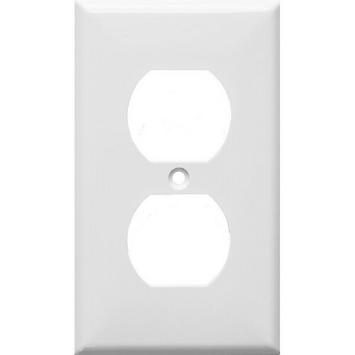 Morris 81411 Impact Resistant 1 Gang Duplex Receptacle Wall Plate