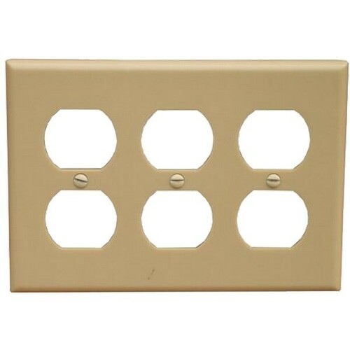 Morris 81765 Lexan Wall Plate Duplex Receptacle - Available in Two Finishes