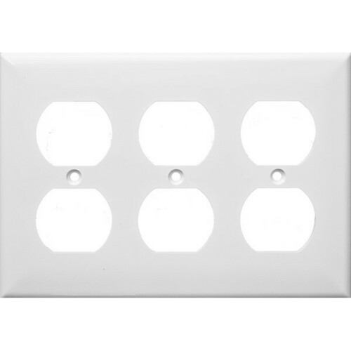 Morris 81431 3 Gang Wall Plate Duplex Receptacle