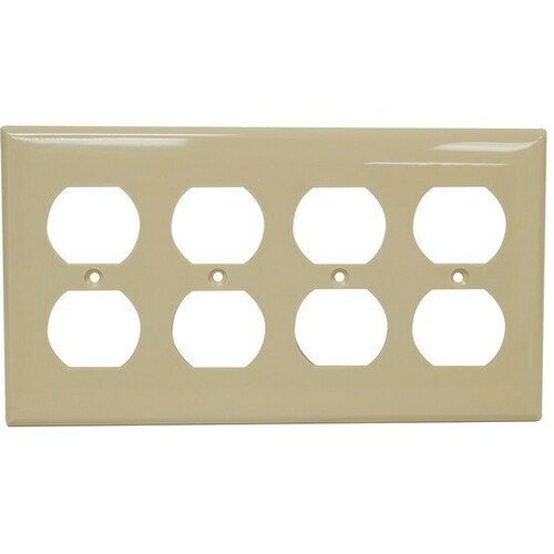 Morris 81440 Abrasion Resistant 4 Gang Wall Plate Duplex Receptacle
