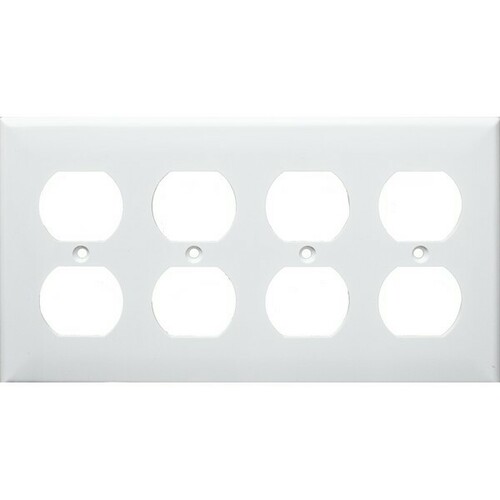 Morris 81441 Abrasion Resistant 4 Gang Wall Plate Duplex Receptacle