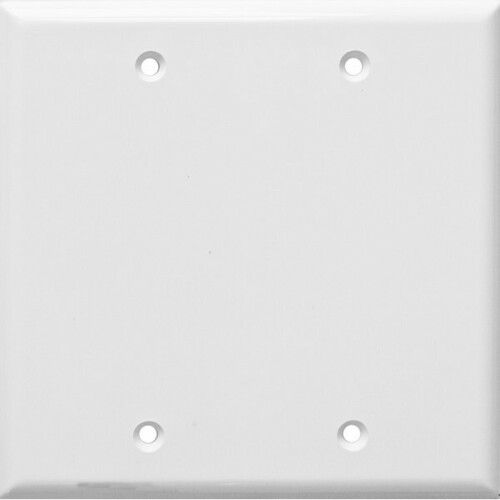 Morris 81521 Impact Resistant 2-Gang Wall Plate Blank