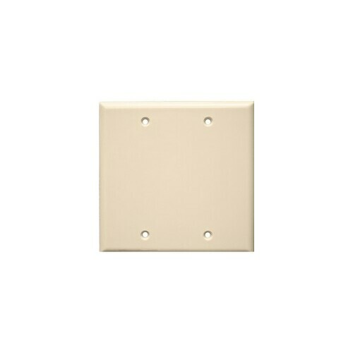 Morris 81523 Impact Resistant 2 Gang Wall Plate Blank