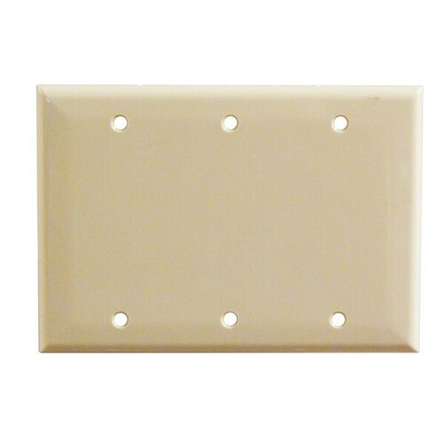 Morris 81530 Impact Resistant 3-Gang Wall Plate Blank