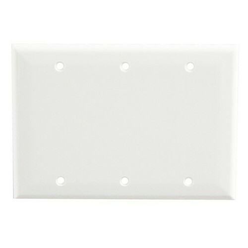 Morris 81531 Impact Resistant 3-Gang Wall Plate Blank