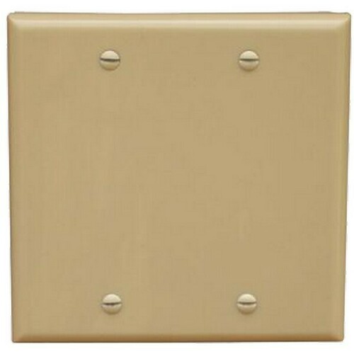 Morris 81745 Classic 2 Gang Wall Plate for Midsize Blank