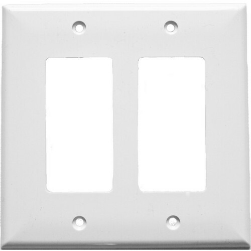 Morris 81771 Lexan 2 Gang Wall Plate for Midsize Decorative/GFCI