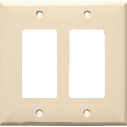 Morris 81773 Lexan 2-Gang Wall Plate for Midsize Decorative/GFCI