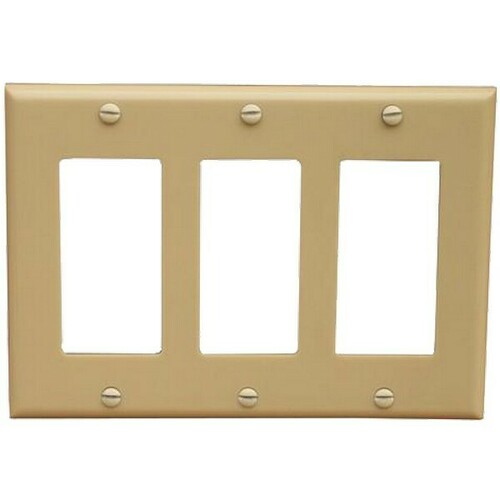 Morris 81775 Lexan 3 Gang Wall Plate for Midsize Decorative/GFCI