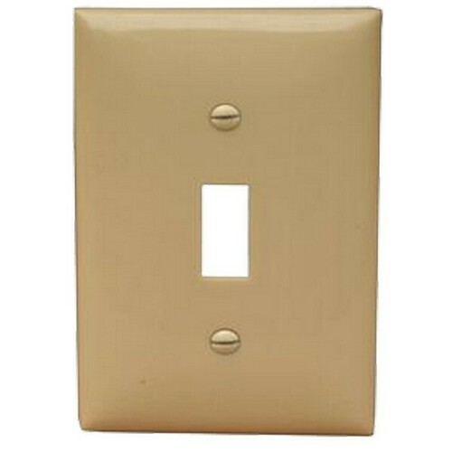Morris 81810 Impact-Resistant 1 Gang Wall Plate for Oversize Toggle Switch