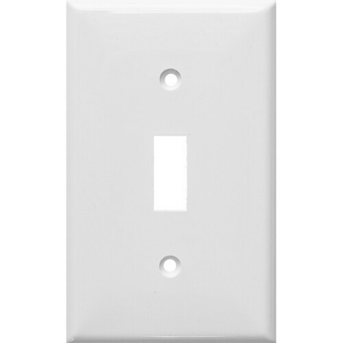 Morris 81811 Impact-Resistant 1 Gang Wall Plate for Oversize Toggle Switch