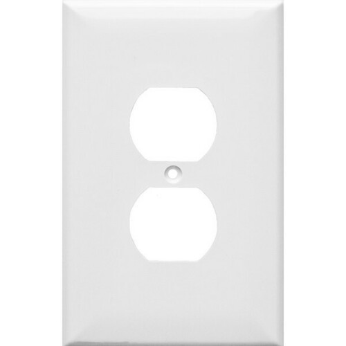 Morris 81831 Oil-Resistant 1 Gang Wall Plate for Oversize Duplex Receptacle