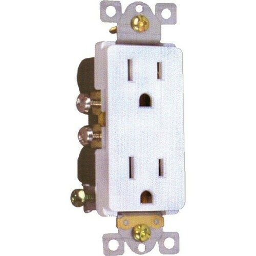 Morris 82016 Recessed Decorative Duplex Receptacle for Enhanced Wiring Space