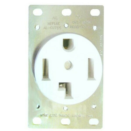 Morris 82521 30 Amp Flush Dryer Receptacle