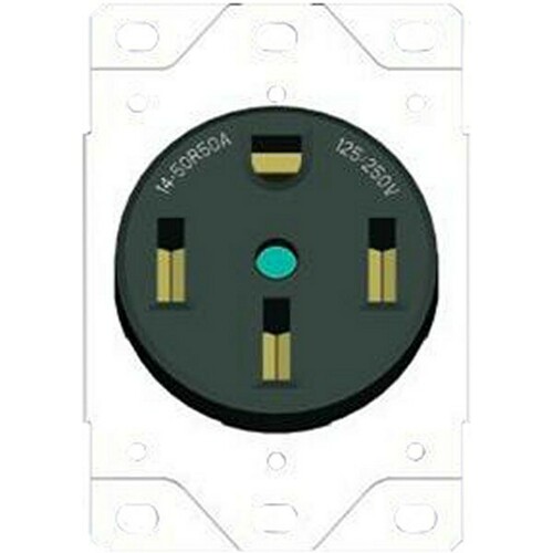 Morris 82526 50 Amp Heavy-Duty Flush Range Receptacle