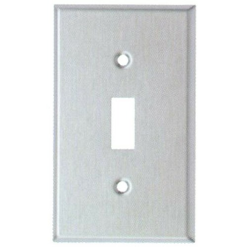 Morris 83010 430 Stainless Steel 1 Gang Toggle Switch Wall Plate