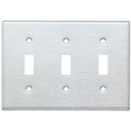 Morris 83030 Contemporary 3 Toggle Switch Wall Plate