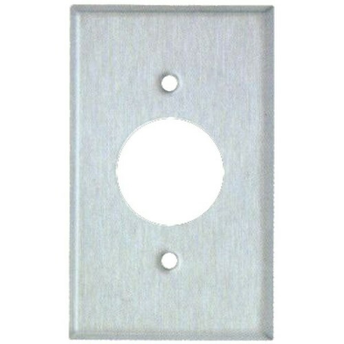 Morris 83445 430 Stainless Steel Wall Plate 1 Gang Single Receptacle for Harsh Environments