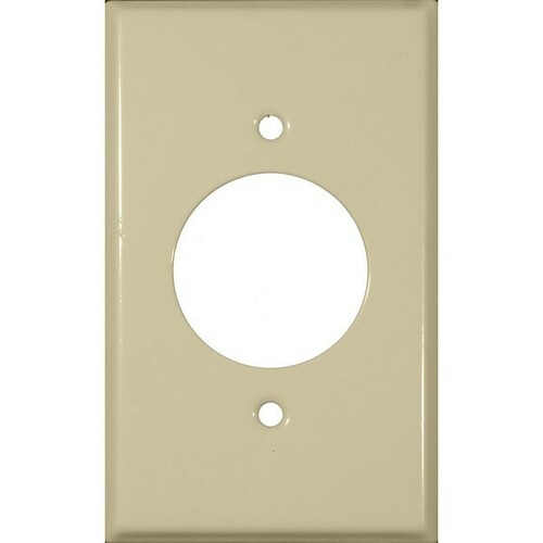 Morris 83453 Painted Steel Wall Plate 1 Gang Single Receptacle for Long Life