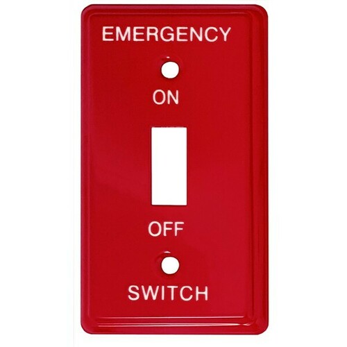 Morris 83500 Durable Utility Metal Switch Plate Cover - Highly Visible